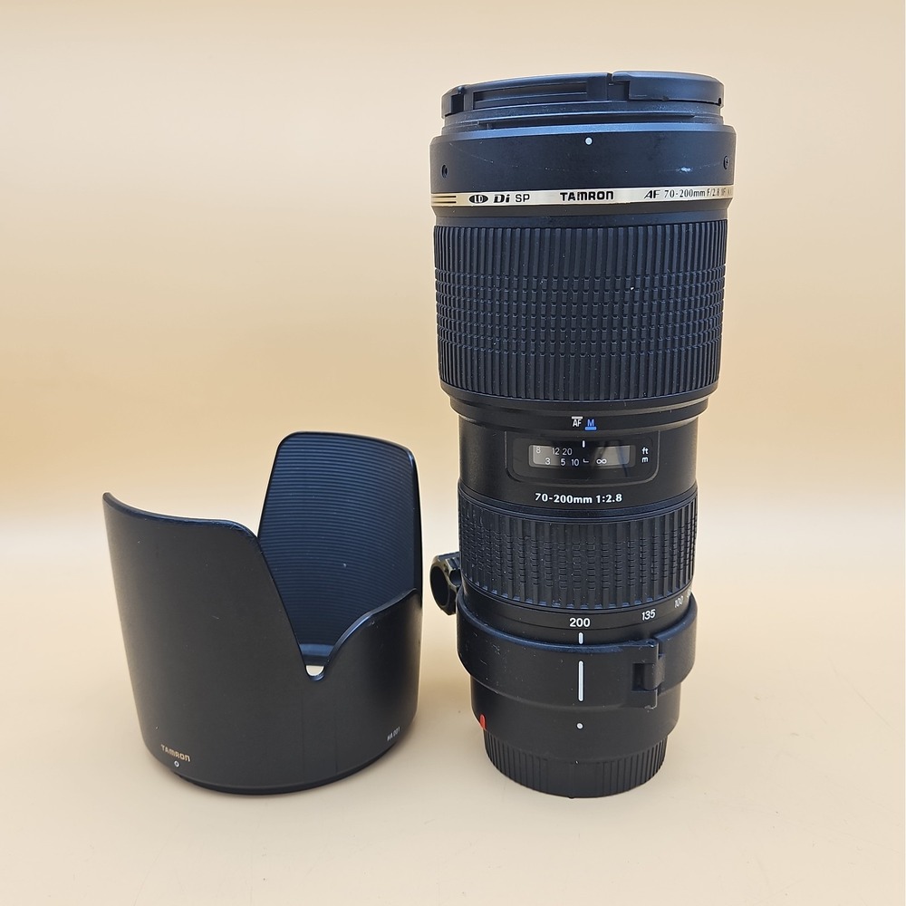 Tamron AF 70-200mm f/1:2.8 IF MACRO For Canon Auto & Manual Lens W/ Lens Hood